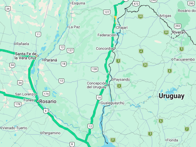 Mapa de tránsito