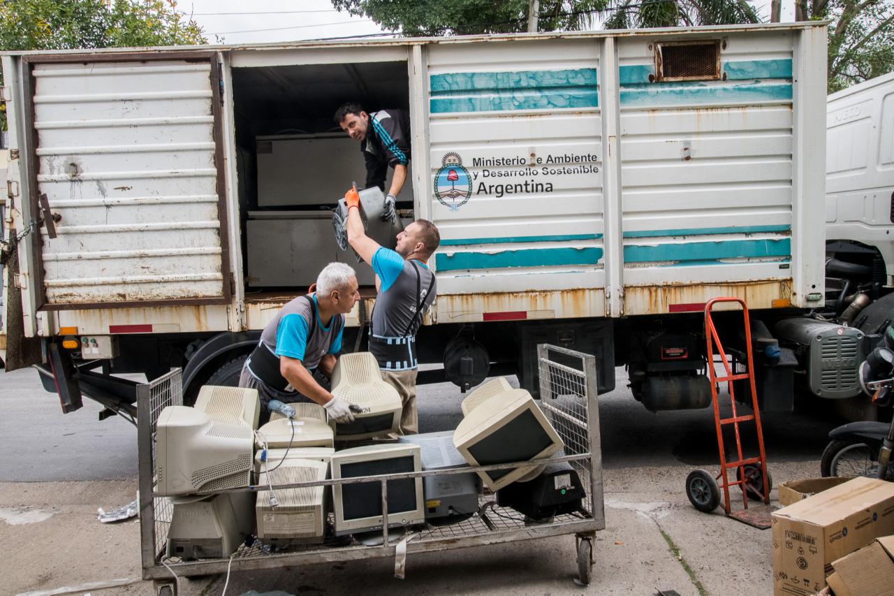 El Municipio trasladó otras 7 toneladas de residuos tecnológicos: ya suman más de 20 en lo que va del año