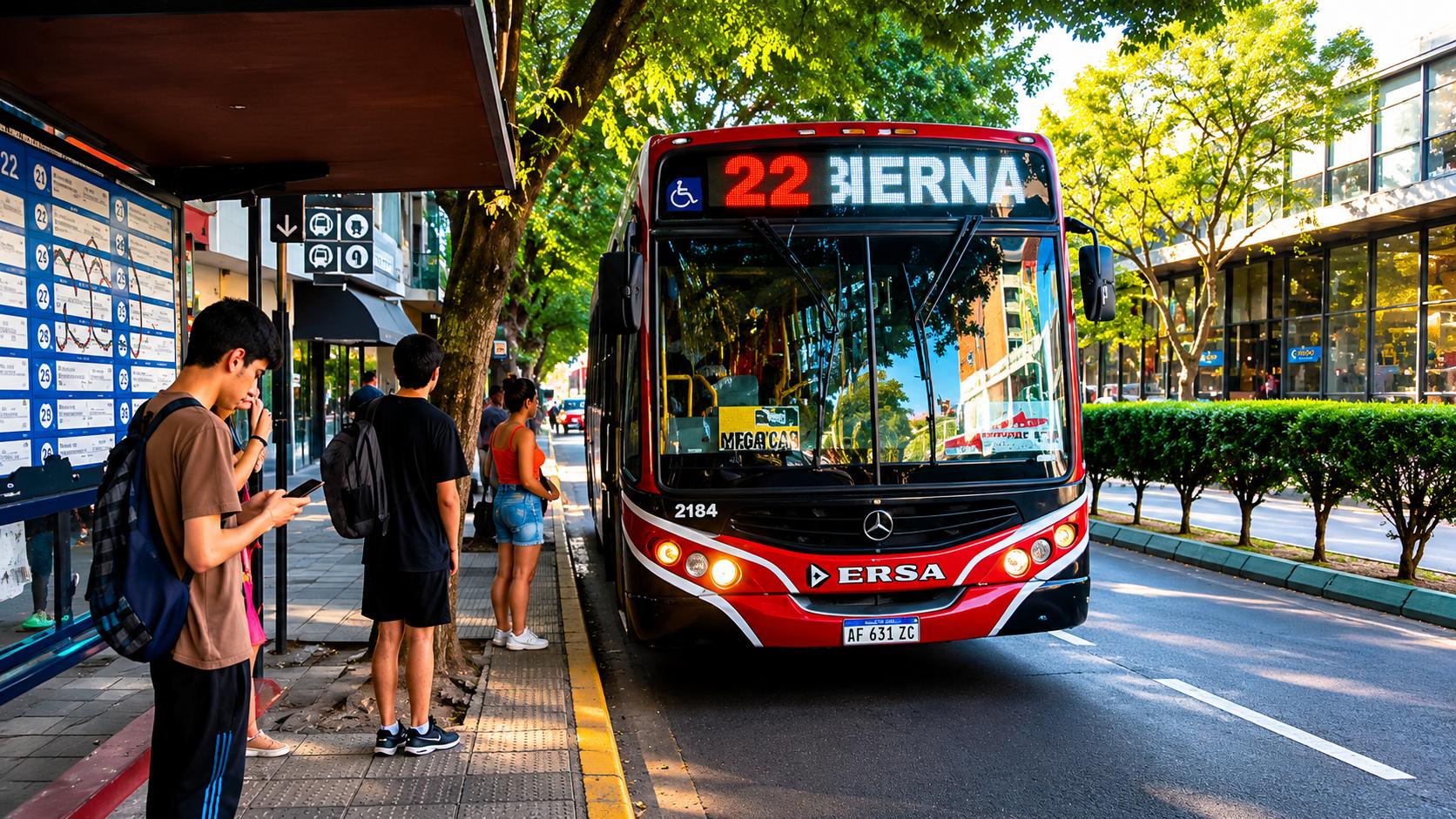 Extienden la línea 22 hasta la Escuela Almafuerte para reemplazar el servicio ferroviario suspendido