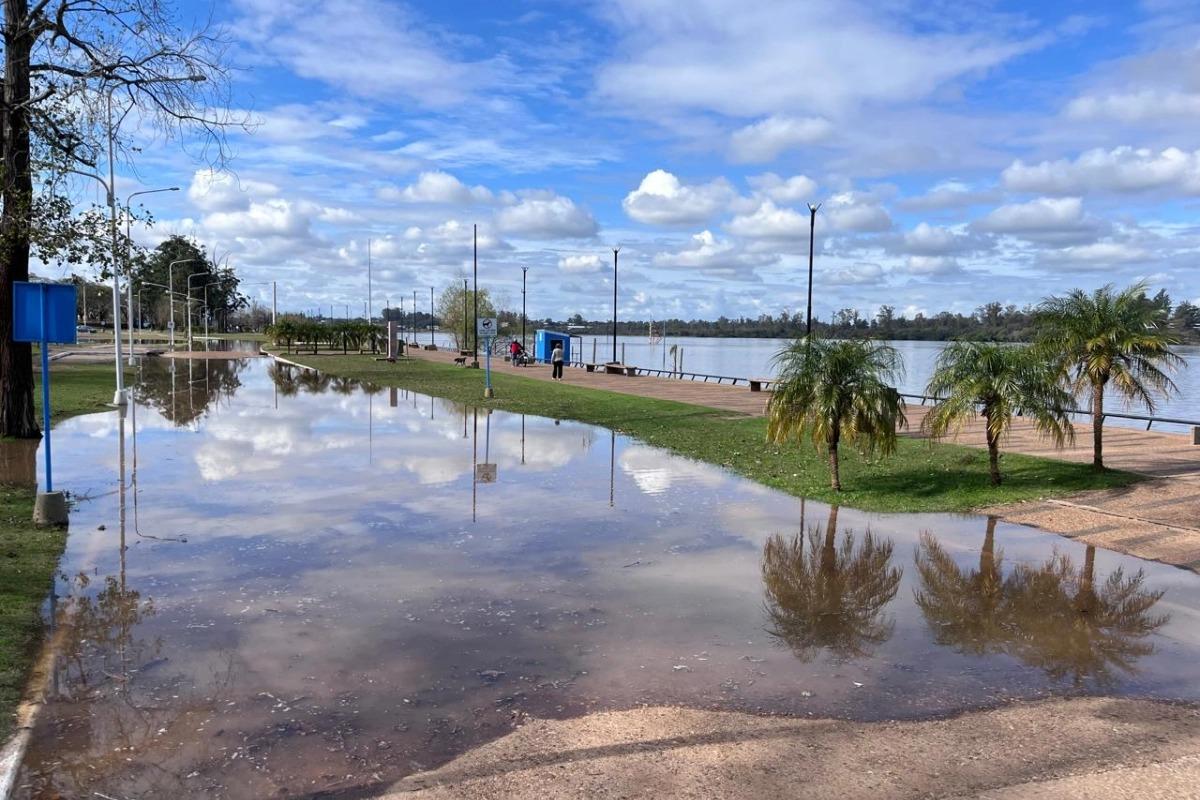 Crece el río Uruguay y se aproxima a la etapa de alerta en Concordia