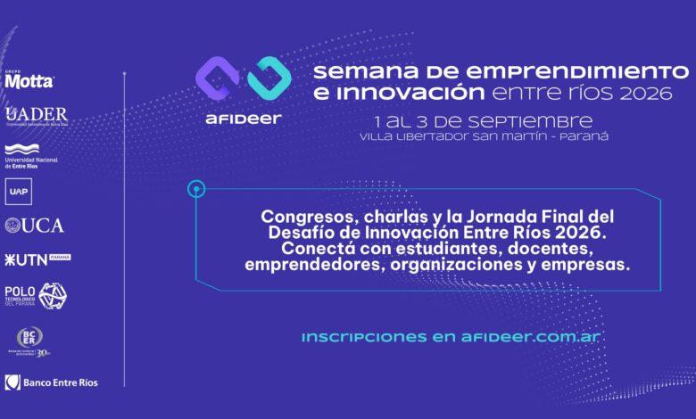 La Semana de Emprendimiento e Innovación reunirá a estudiantes y empresas en Entre Ríos