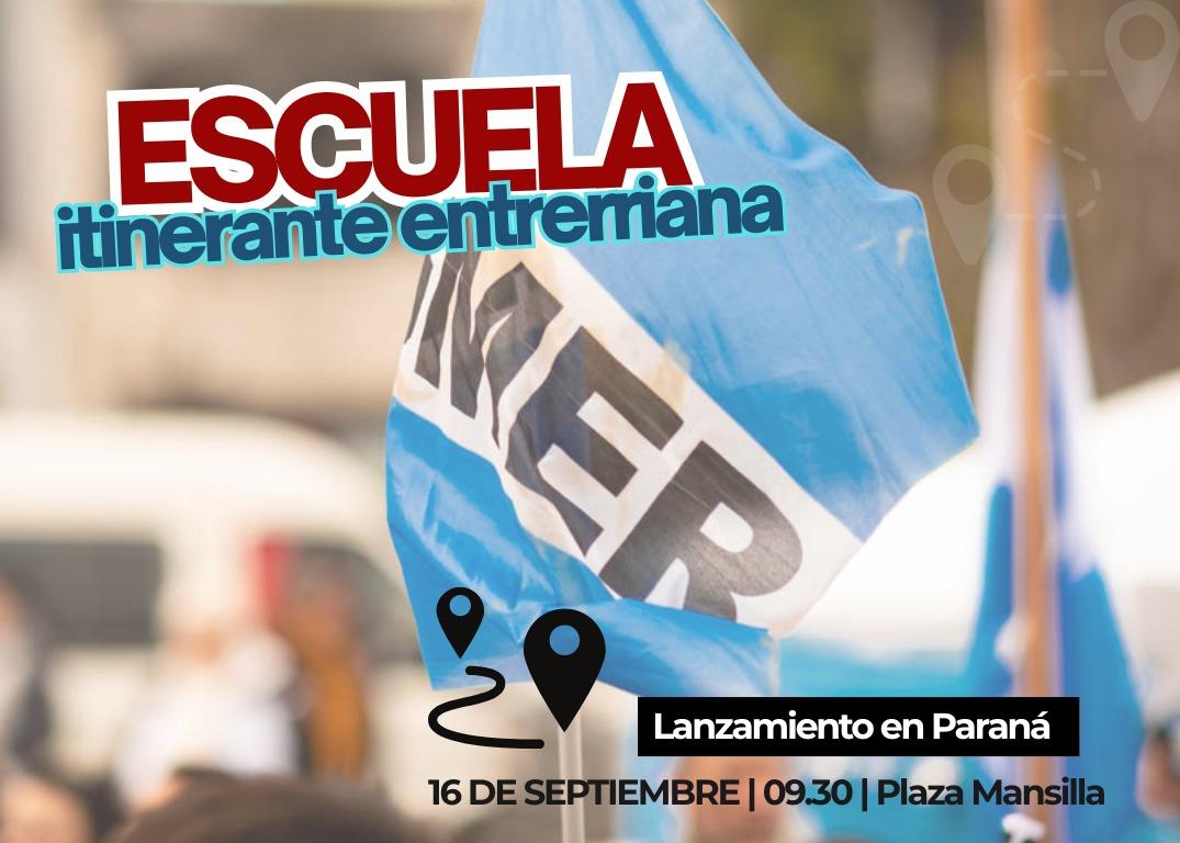Agmer lanzó una escuela itinerante que recorrerá Entre Ríos antes de la paritaria