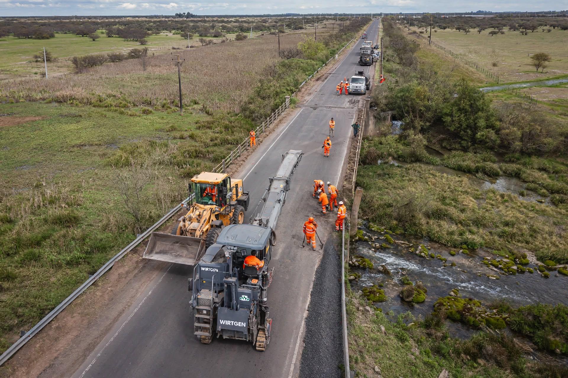 Avanzan las obras de recuperación en seis rutas y un acceso de Entre Ríos en un 62%