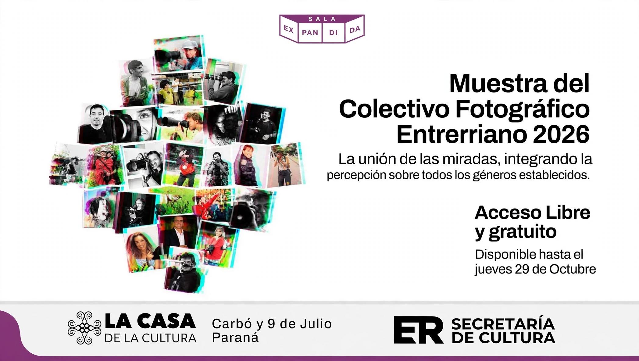 26 miradas entrerrianas se reúnen en la Casa de la Cultura