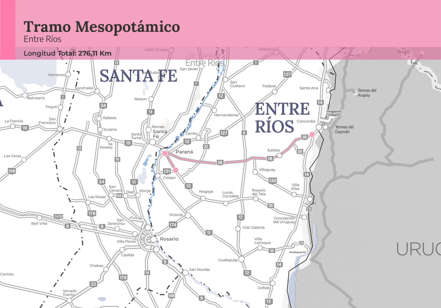 La Ruta 18 tendrá peajes, pero primero tienen que hacerse las obras