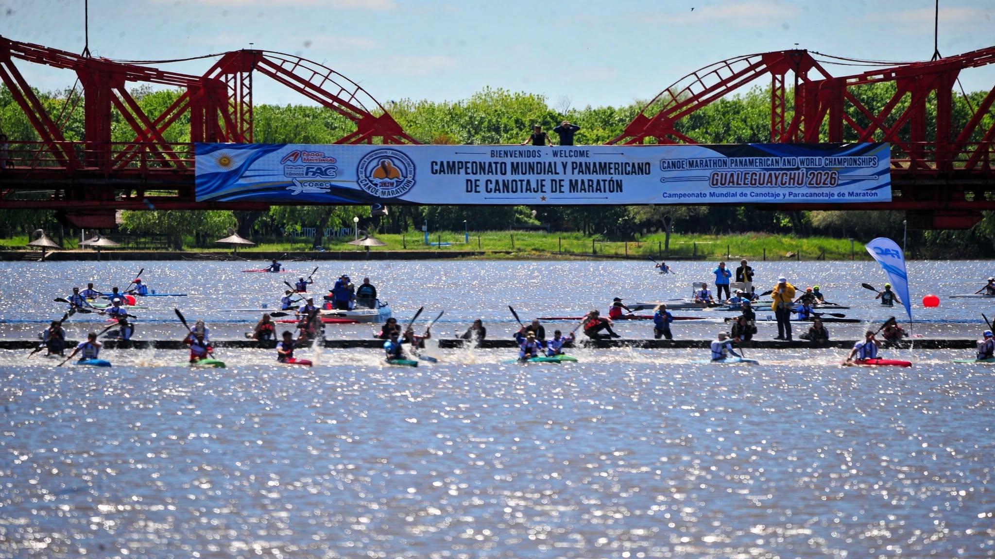 Comenzó la semana mundialista de canotaje en Gualeguaychú: más de 700 palistas de 40 países compiten hasta el domingo