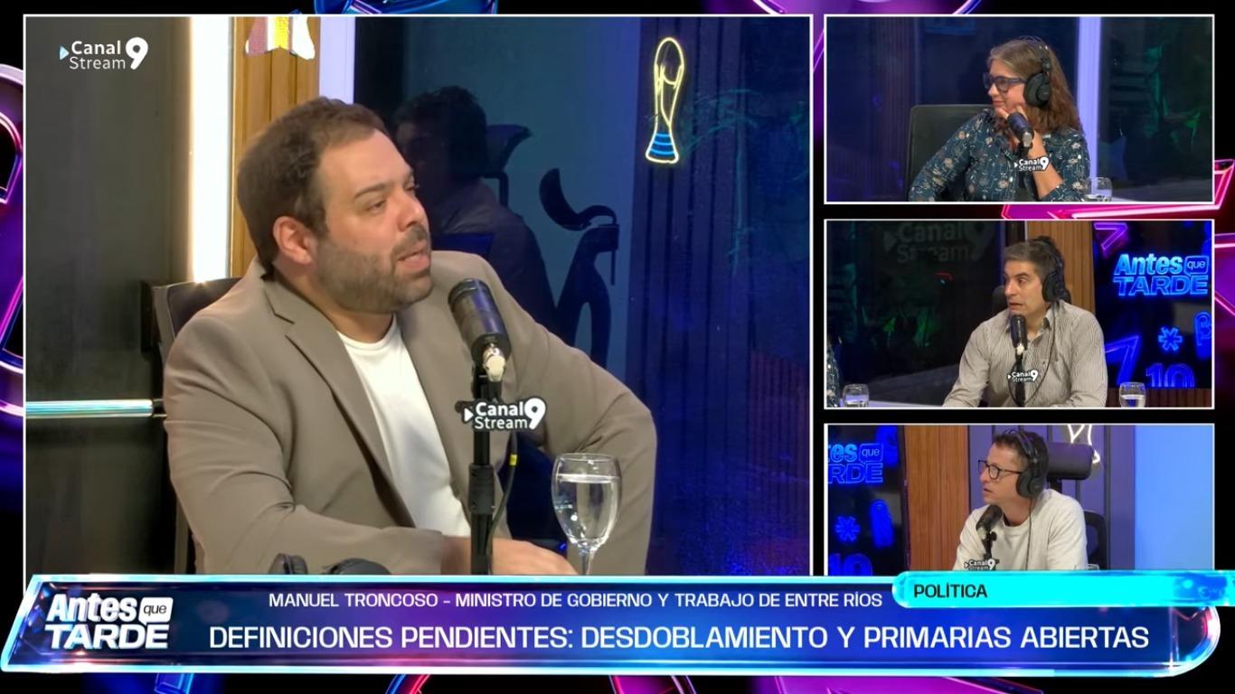 Troncoso se inclina por desdoblar las elecciones y anuncia una negociación por una deuda del PAMI de $30.000 millones