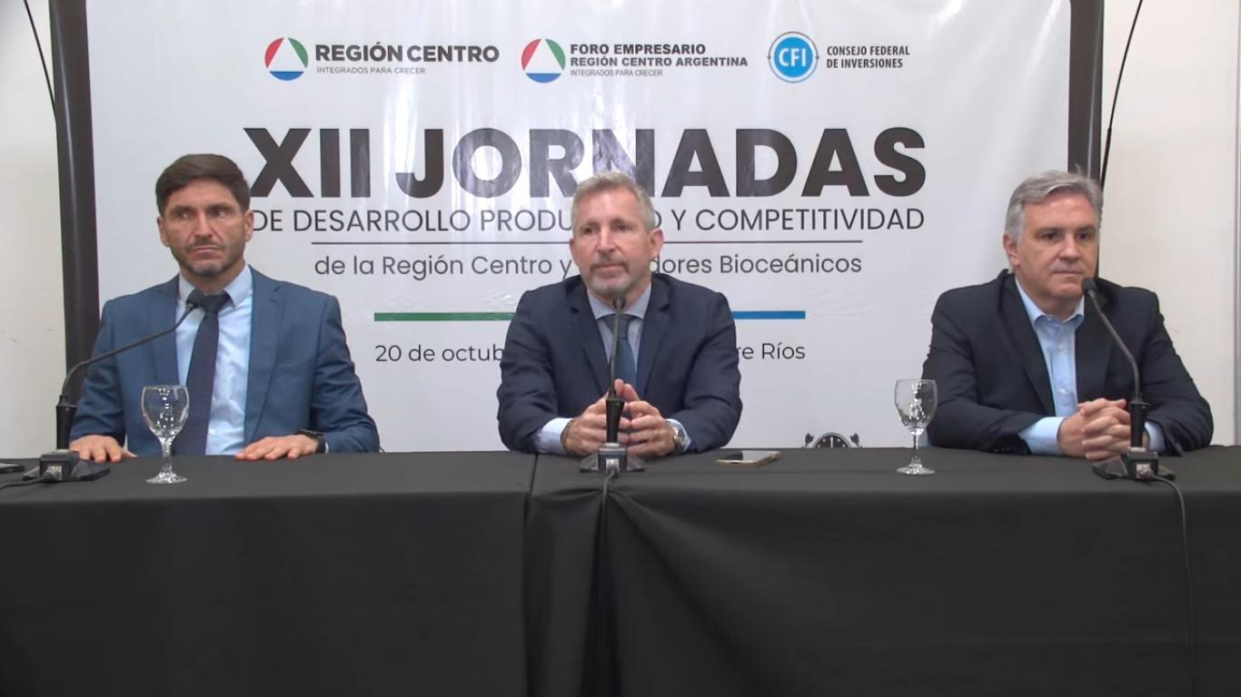Frigerio, Pullaro y Llaryora coincidieron en impulsar el desarrollo y la integración de la Región Centro