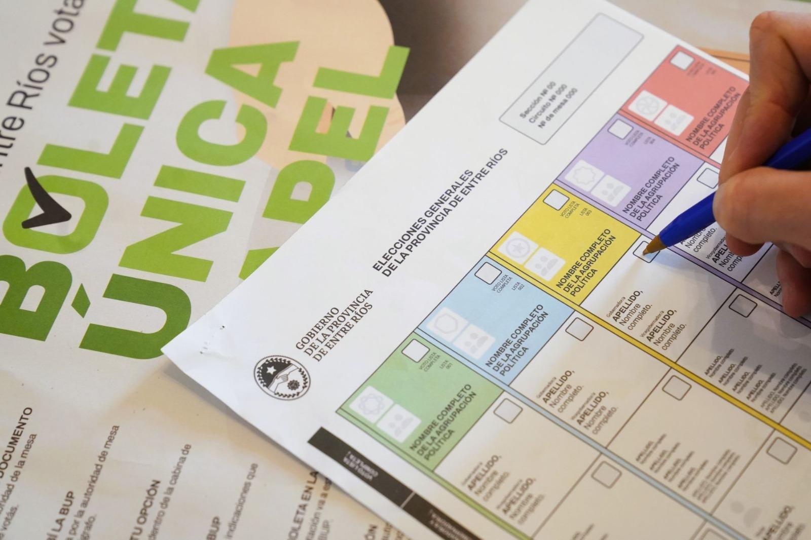 Boleta Única Papel en Entre Ríos: capacitarán a estudiantes y ciudadanos antes de las elecciones de 2027