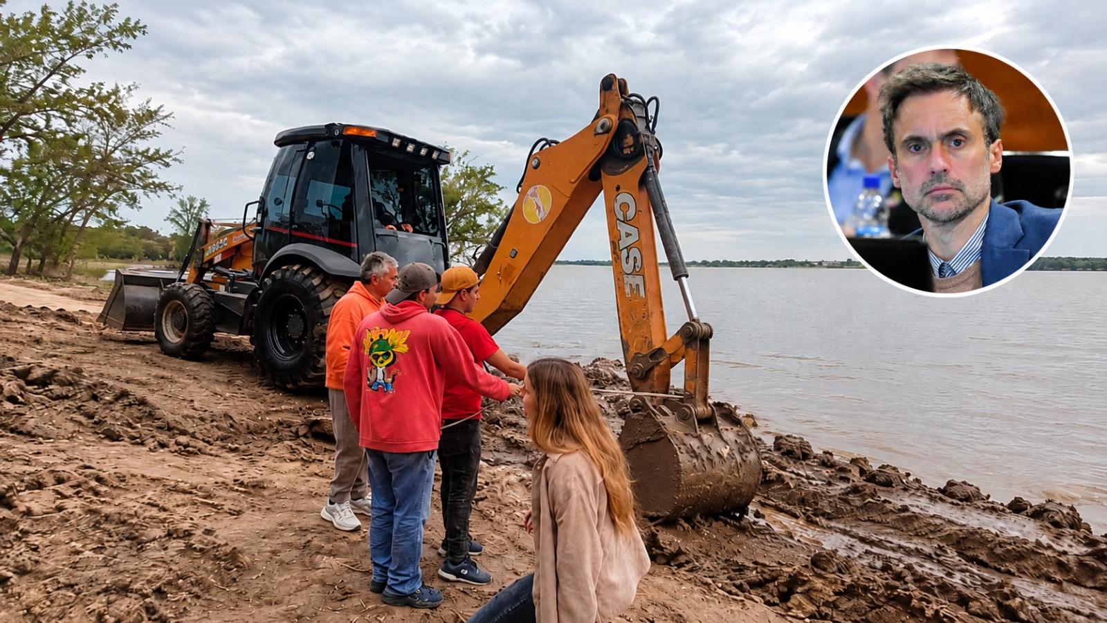 Rossi pidió informes al municipio sobre obras y acceso al río en Bajada Grande