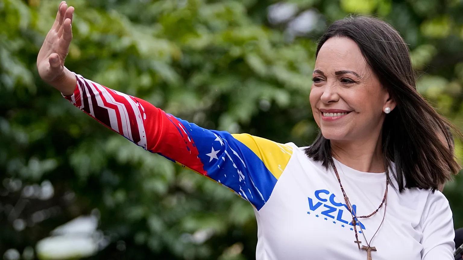 María Corina Machado vovió a Venezuela después de casi diez meses
